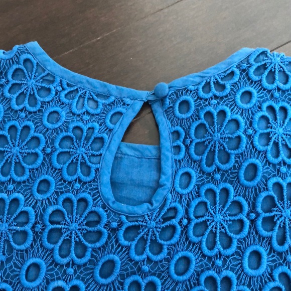 ASOS Blue Flower Lace Dress - Picture 6 of 8